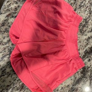 Lululemon pink Hotty hot shorts size 4